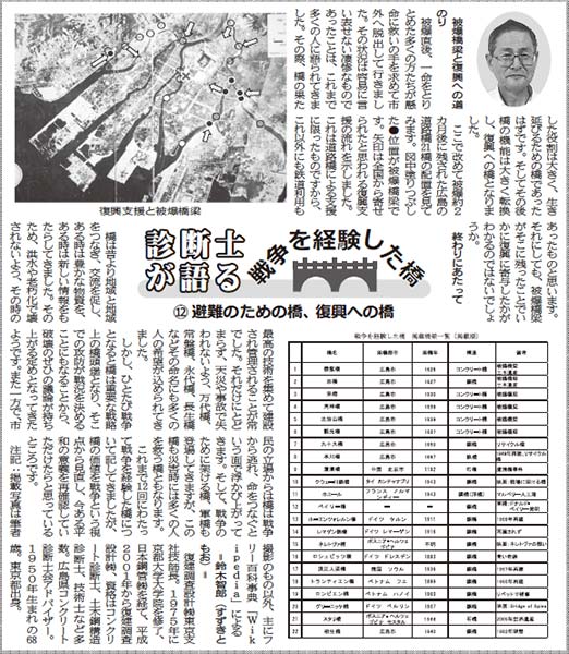 2019年7月31日 中建日報 | 広島県コンクリート診断士会