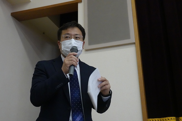 司会進行　江良理事 | 2021/04/13　第48回定例会　を開催いたしました。 | 広島県コンクリート診断士会